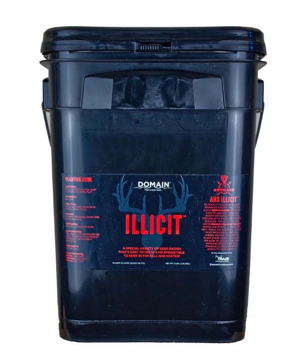 Dark blue bucket of Domain Illicit deer radish