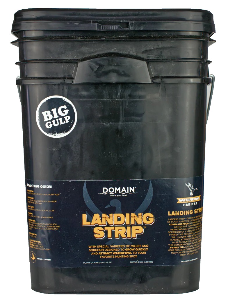 Black Domain Landing Strip planting seed bucket