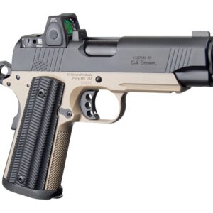 Custom Ed Brown 1911 pistol with red dot
