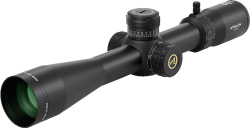 Black rifle scope isolated on white background
