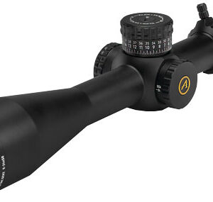 Black rifle scope isolated on white background