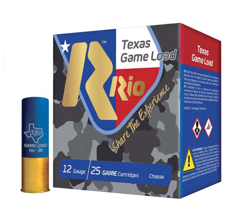 Box of Rio Texas 12-gauge shotgun shells