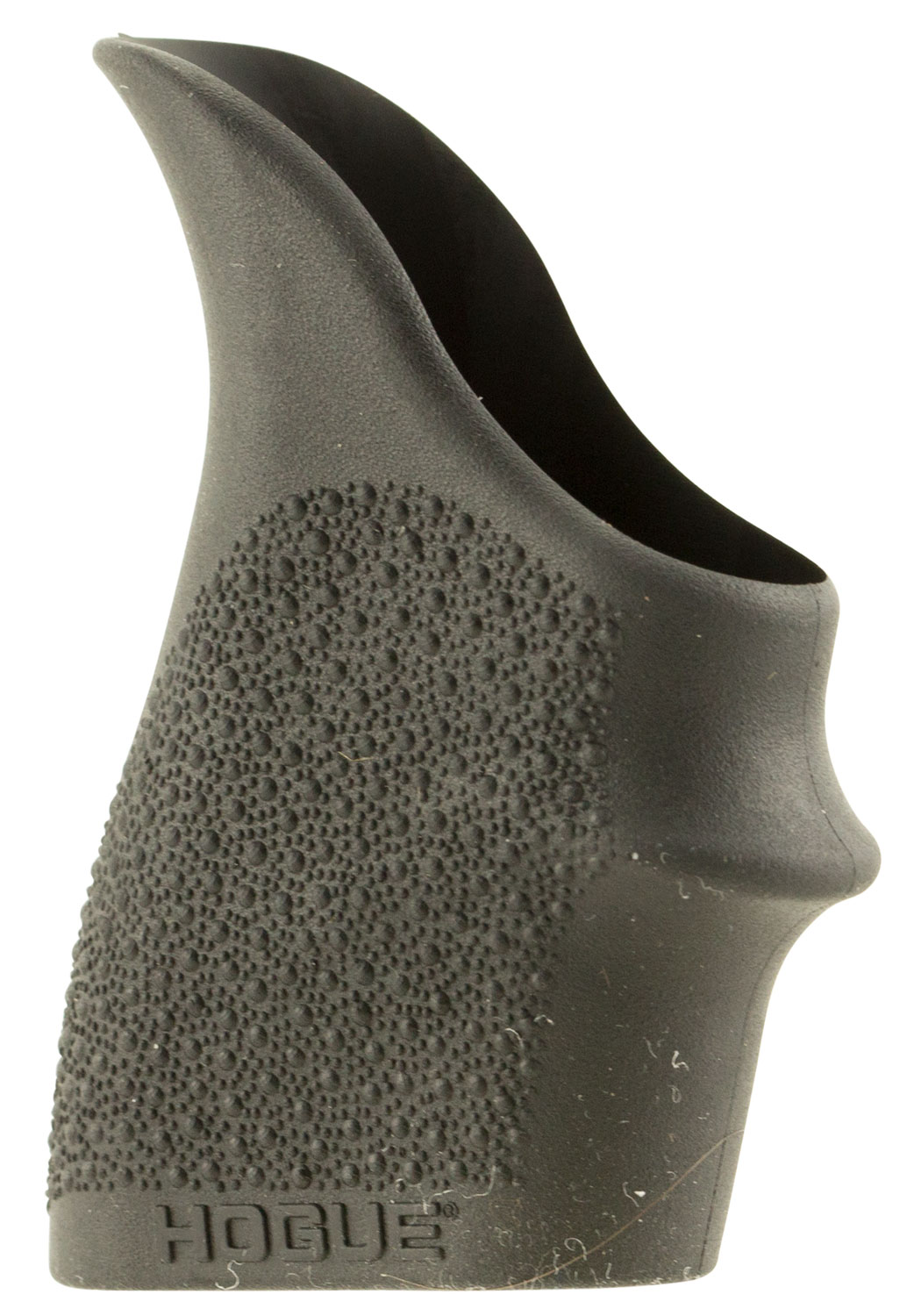 Black rubber Hogue handgun grip sleeve