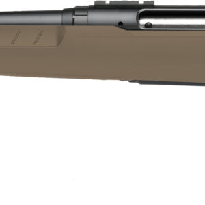 Bolt-action rifle with tan stock