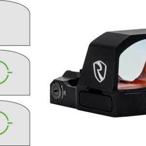 Compact red dot sight with reticle options