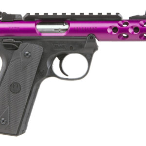Pink and black semi-automatic handgun