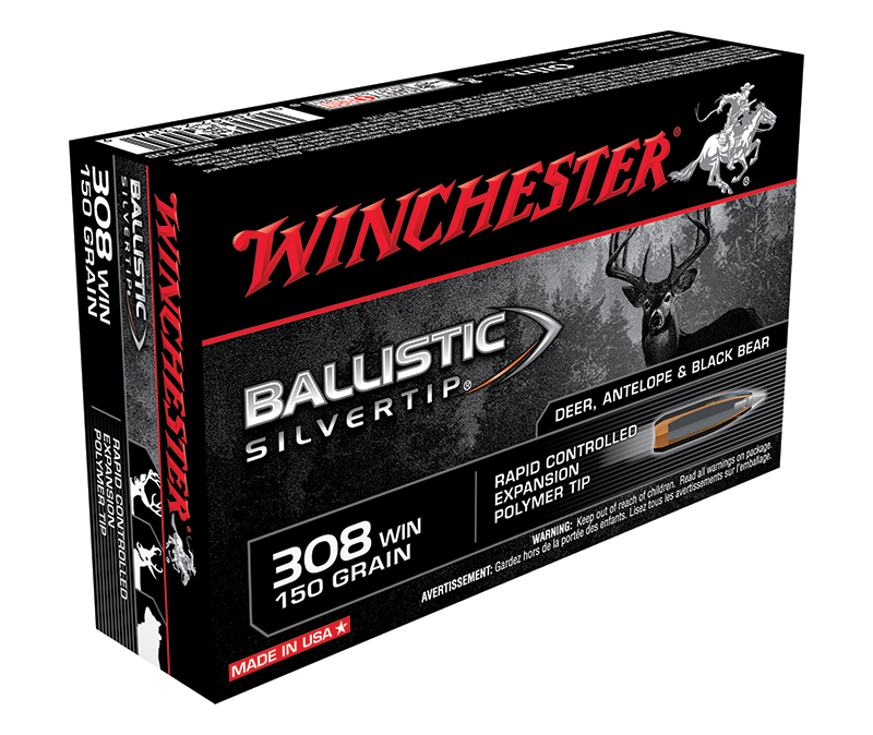 Winchester Ballistic Silvertip .308 ammunition box