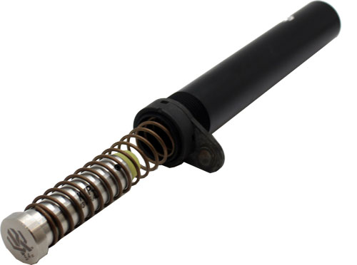 Firearm buffer tube with recoil spring assembly