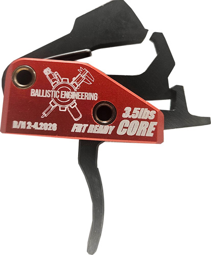 Red and black precision rifle trigger assembly