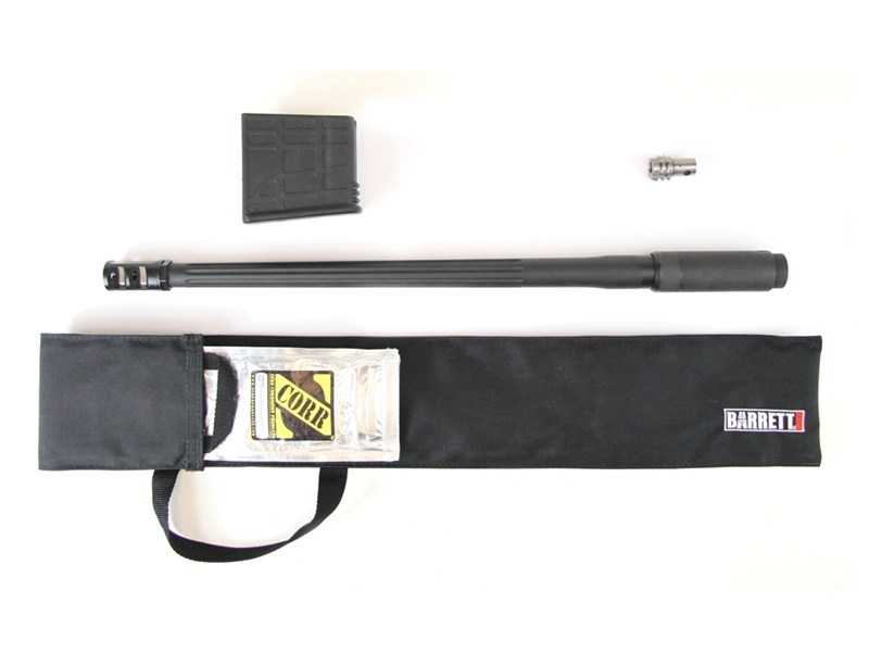 Rifle barrel assembly with magazine and case