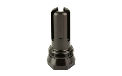 Black cylindrical metal component with threaded base