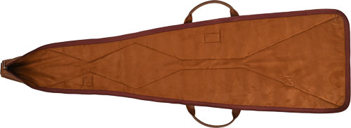 Brown leather rifle case with handles