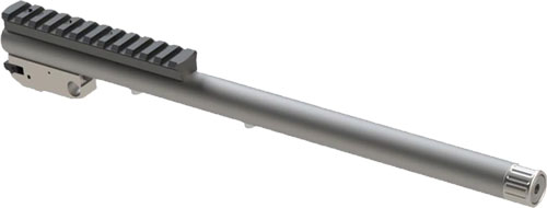 Firearm upper receiver with barrel and rail