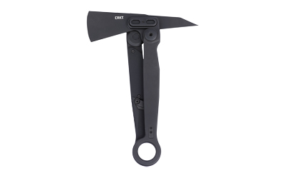 Black CRKT tomahawk with compact handle