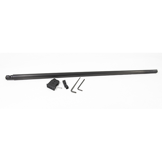 Long metal rod with mounting hardware kit