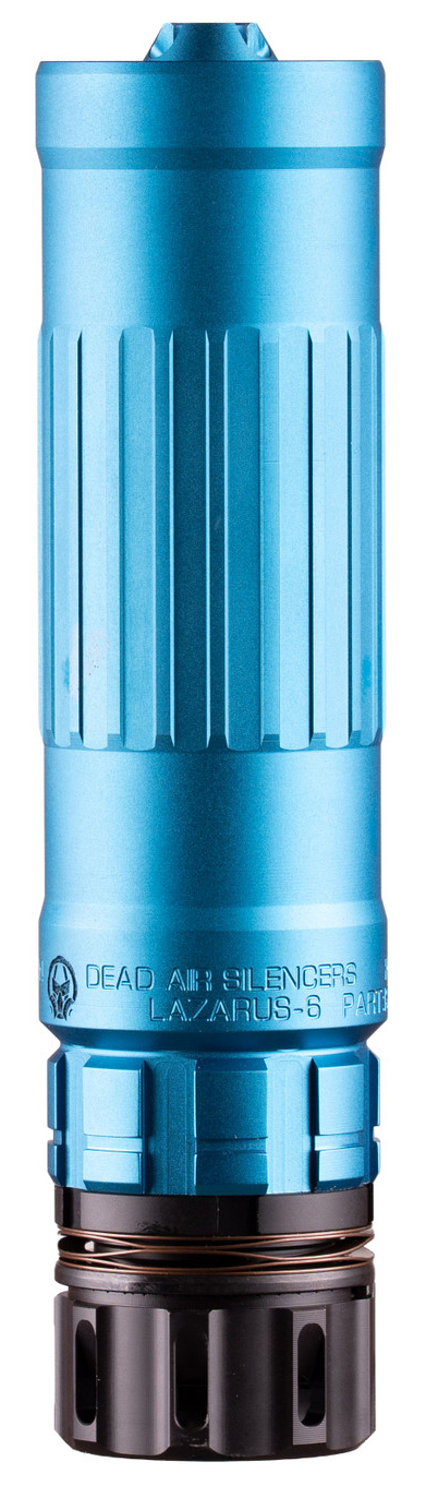 Blue Dead Air Lazarus-6 firearm suppressor
