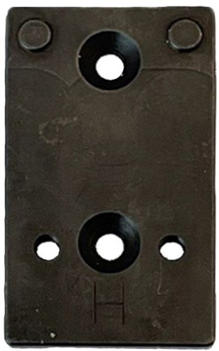Rectangular metal mounting plate with multiple holes