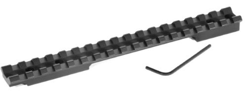 Black Picatinny rail with Allen wrench