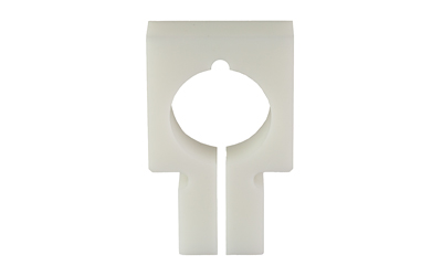 Minimalist white wall-mounted hook on square plate