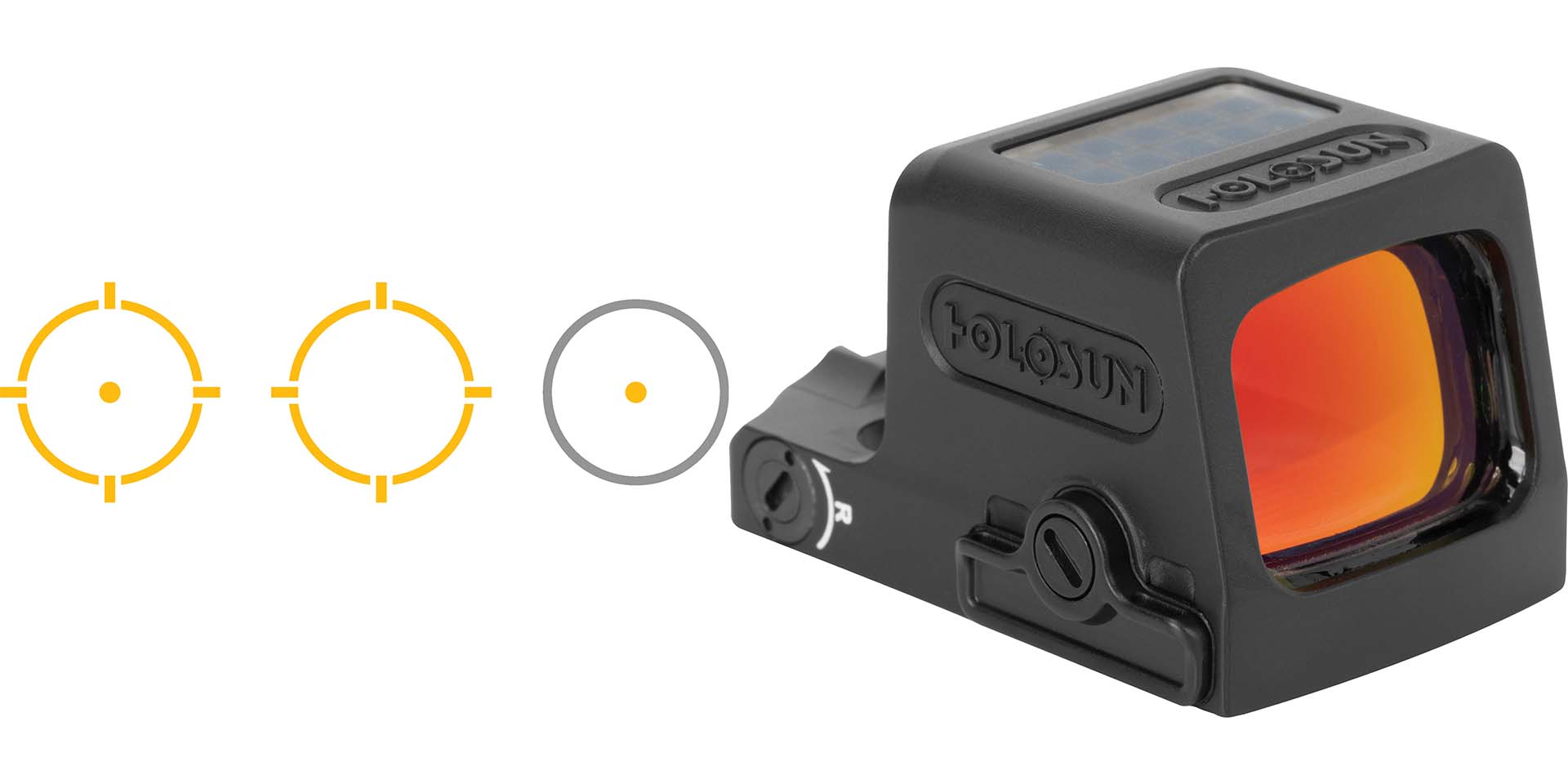 Holosun red dot sight with reticle options