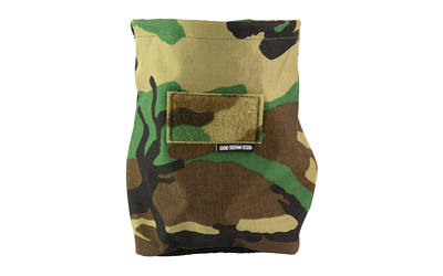 Camouflage fabric pouch with front pocket