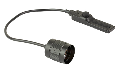 Tactical flashlight remote pressure switch with cable