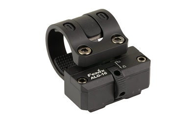 Black tactical scope ring mount with screws