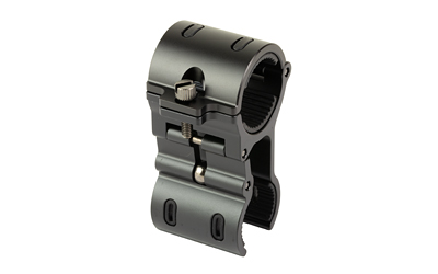Black metal tactical clamp mount