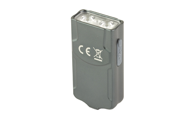 Gray rechargeable battery pack with LED lights