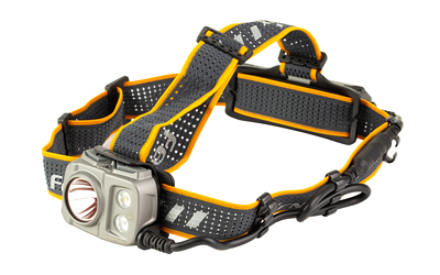 Black and yellow adjustable LED headlamp