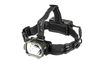 Rugged green LED headlamp with adjustable strap