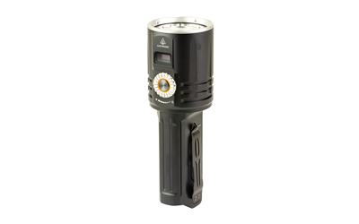 Black portable LED camping lantern flashlight