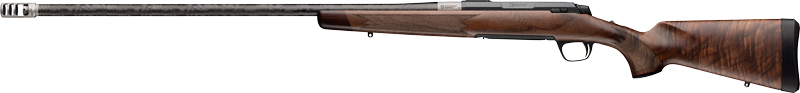 Bolt-action hunting rifle with wooden stock