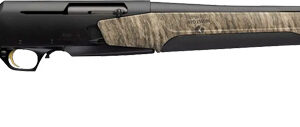 Camouflage hunting shotgun on white background