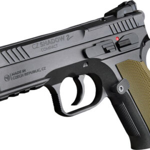 Black CZ compact semi-automatic pistol