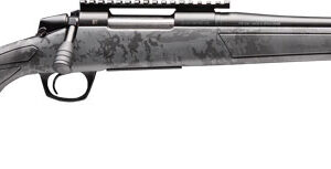 Bolt-action rifle with camo stock