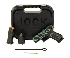 Glock pistol with case and accessories