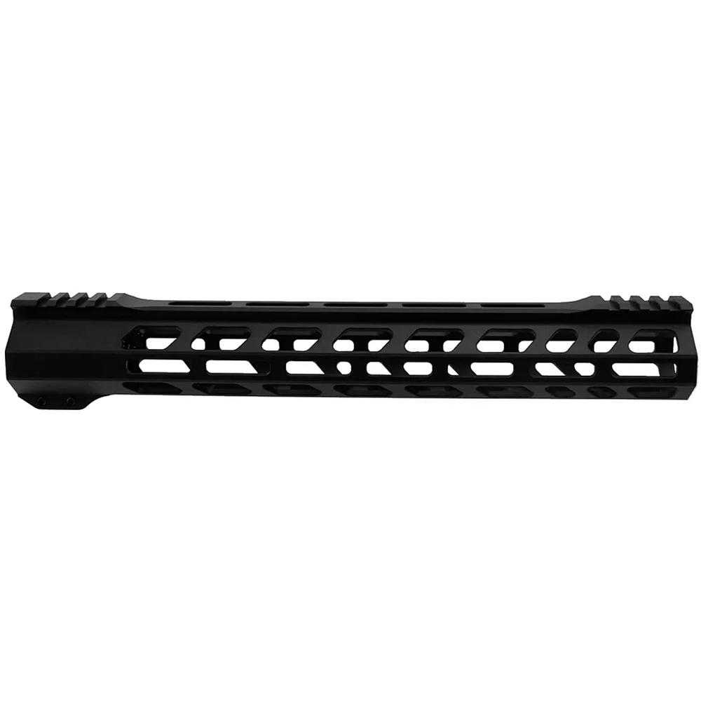 Black AR-15 handguard with M-LOK slots
