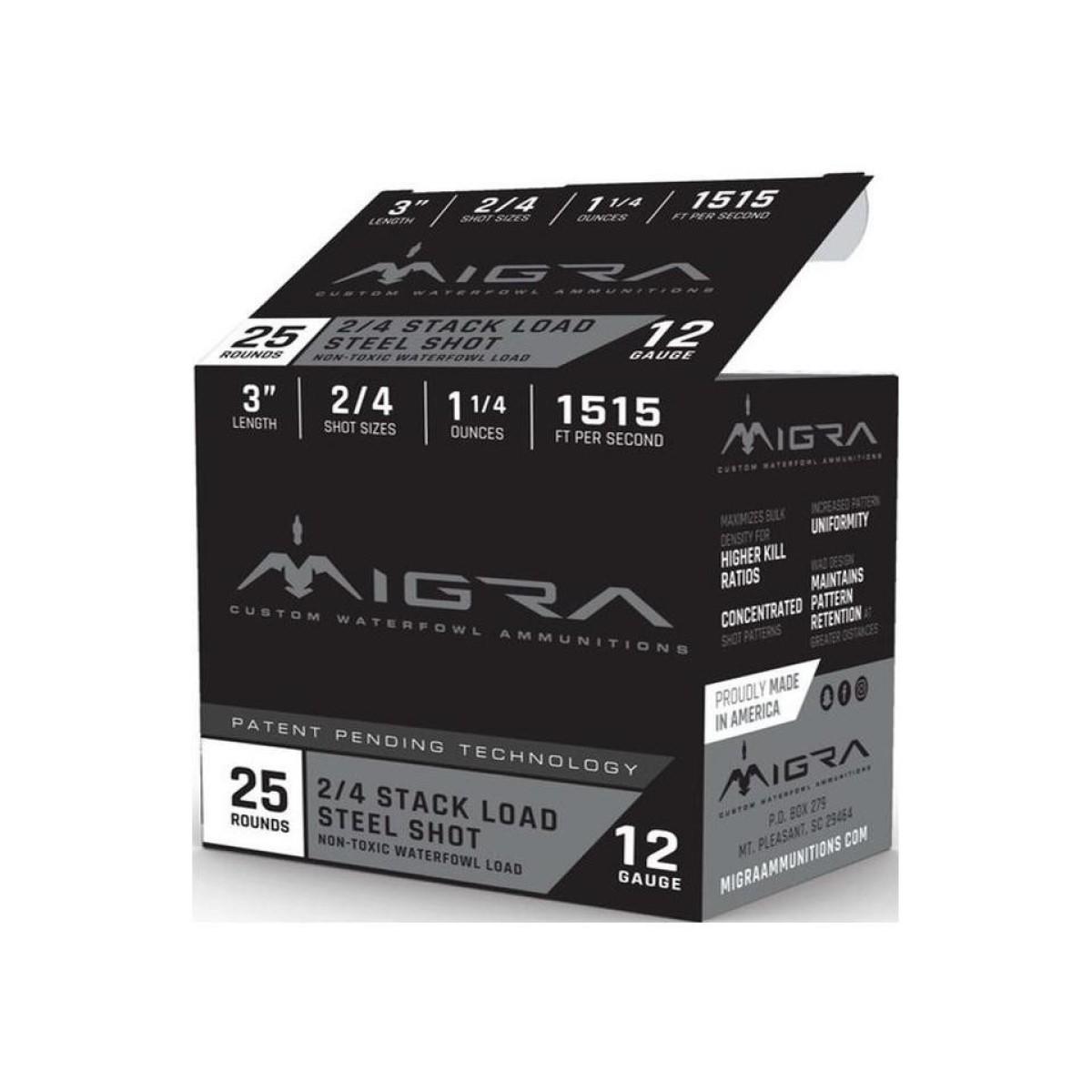 Migra 12-gauge steel shot ammunition box