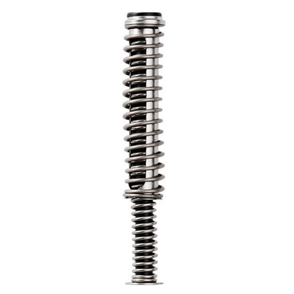 Metal spring-loaded bolt isolated on white background