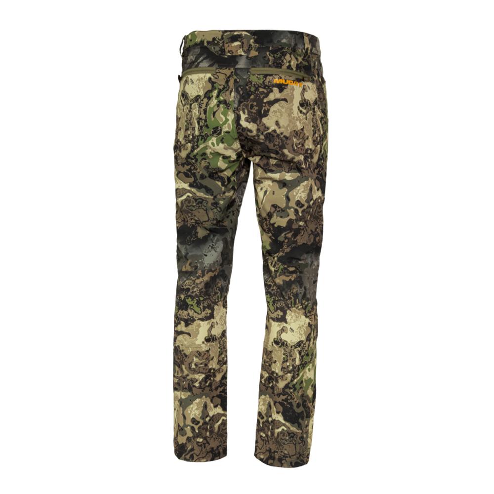 Back view of camouflage hunting pants