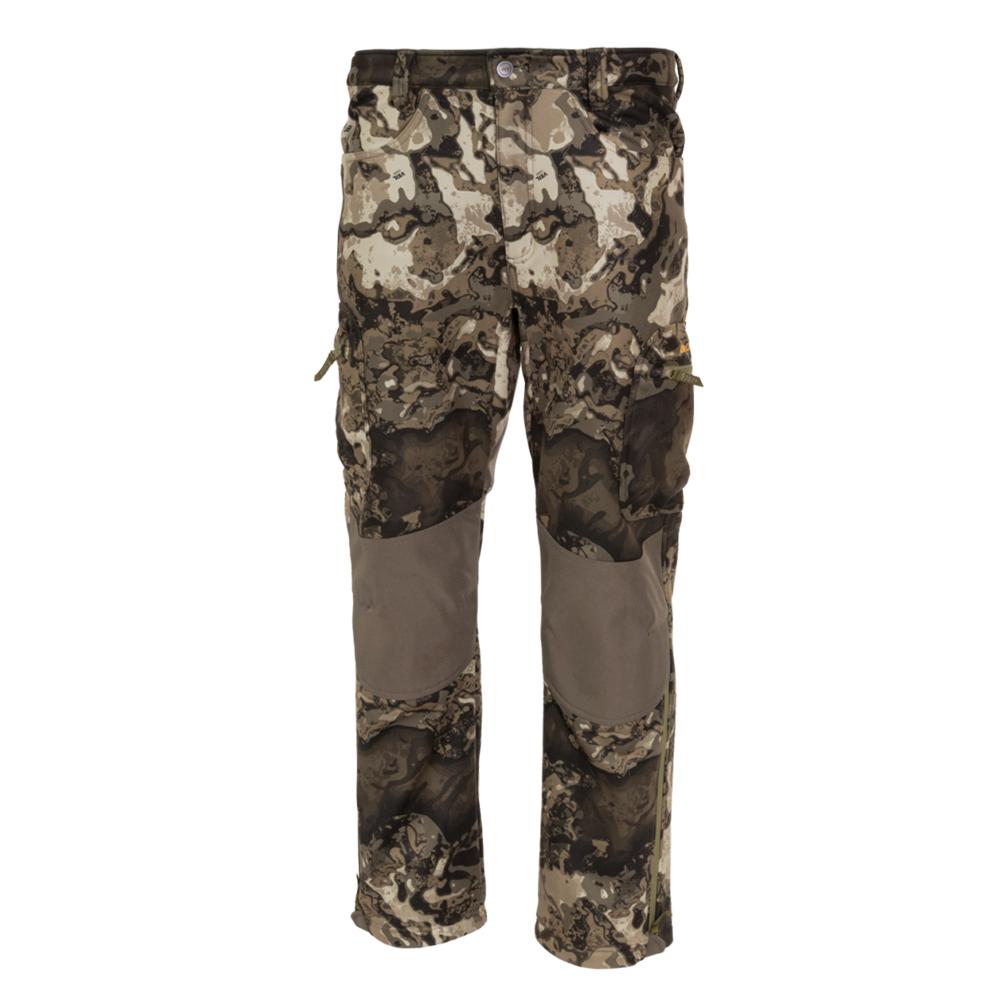 Camouflage cargo pants with reinforced knee panels