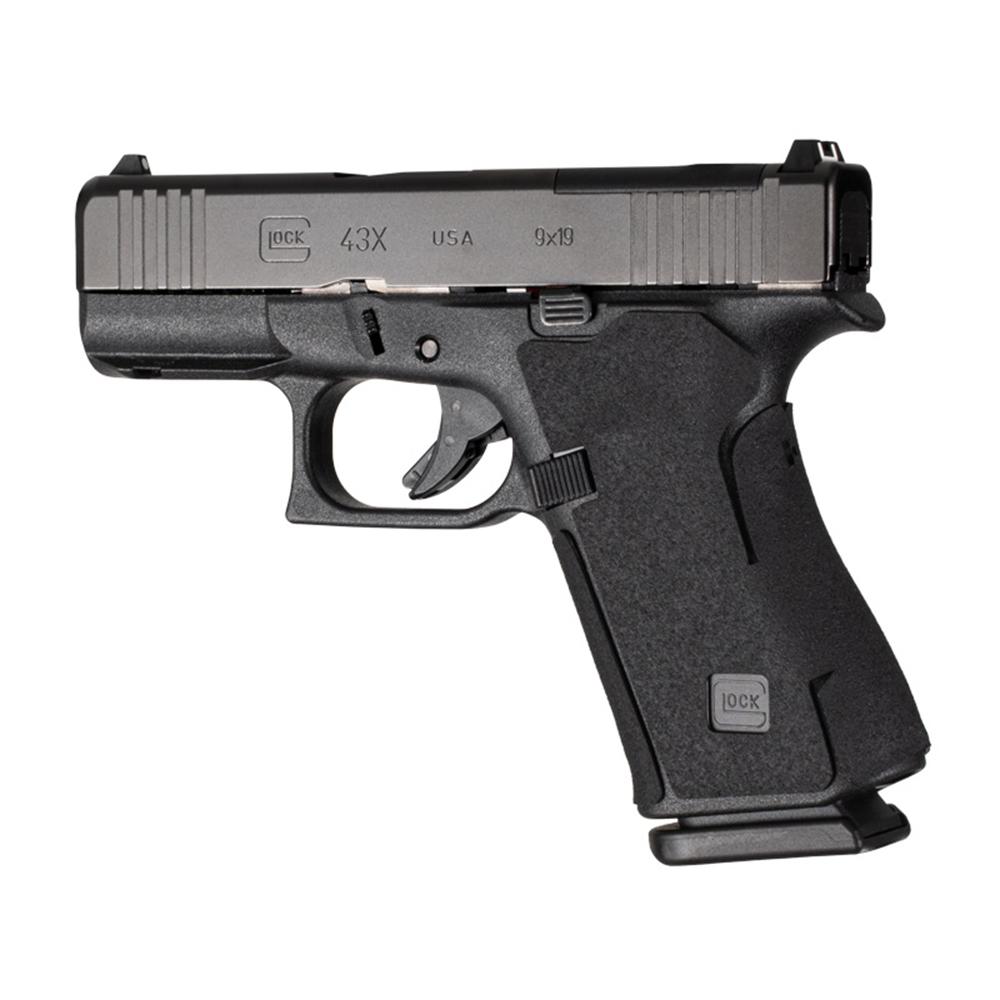 Glock 43X 9mm handgun on white background