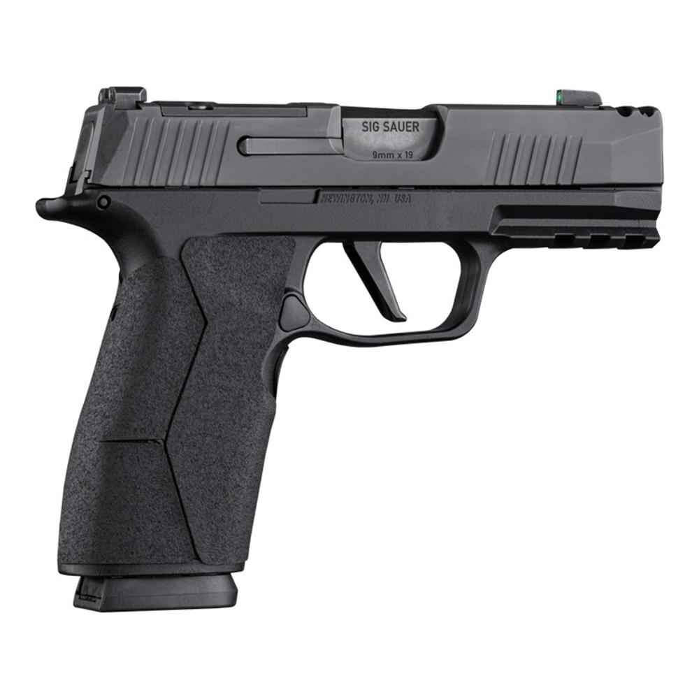SIG Sauer 9mm semi-automatic pistol on white background