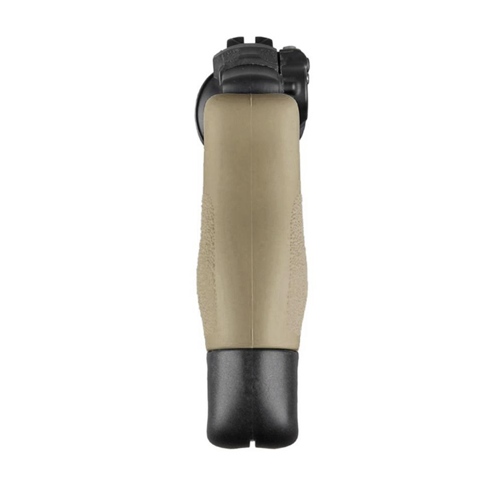 Tan vertical foregrip with black base
