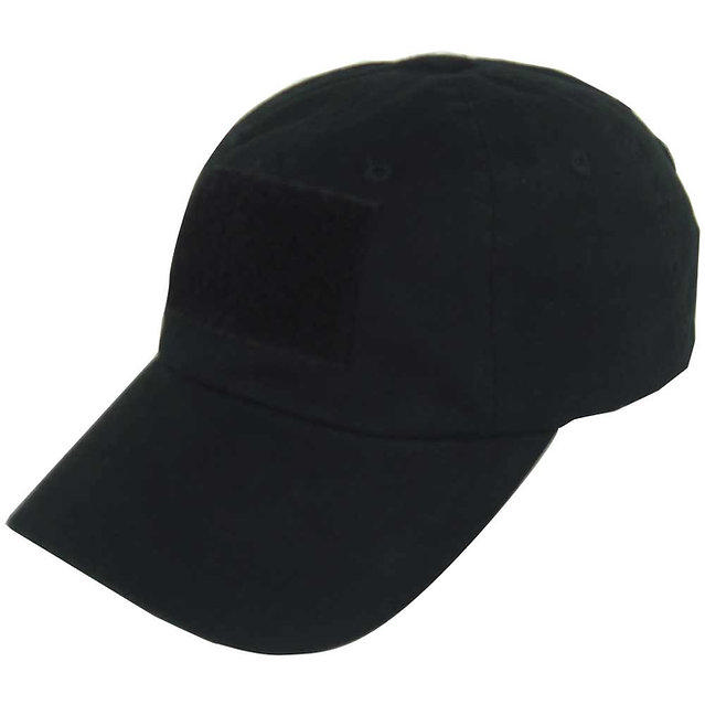 Black baseball cap on white background