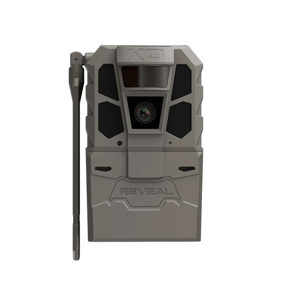 Rugged REVEAL X 4.0 trail camera with antenna