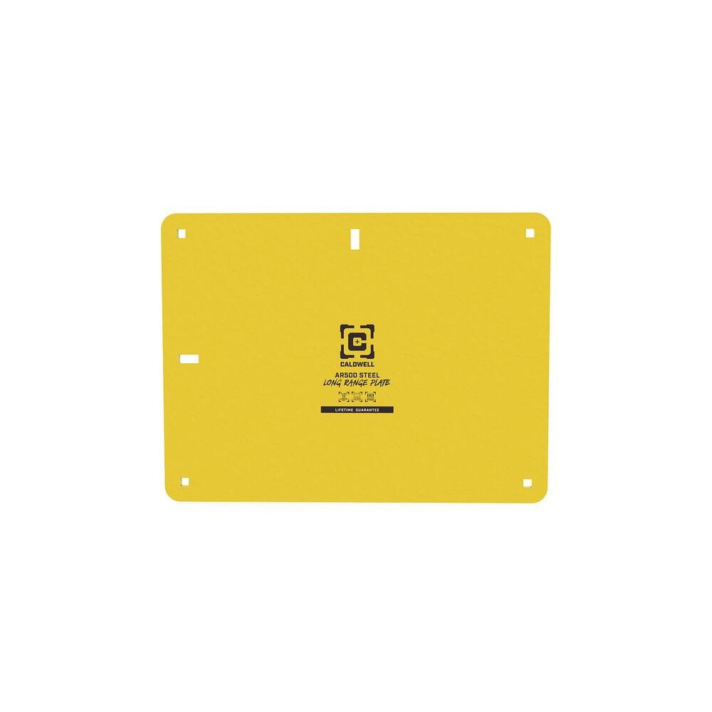 Yellow AR500 steel shooting target plate