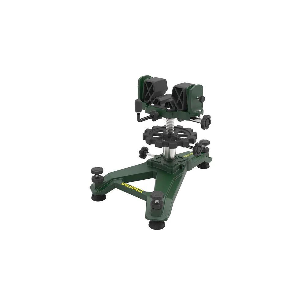 Adjustable green shooting rest with vise mount