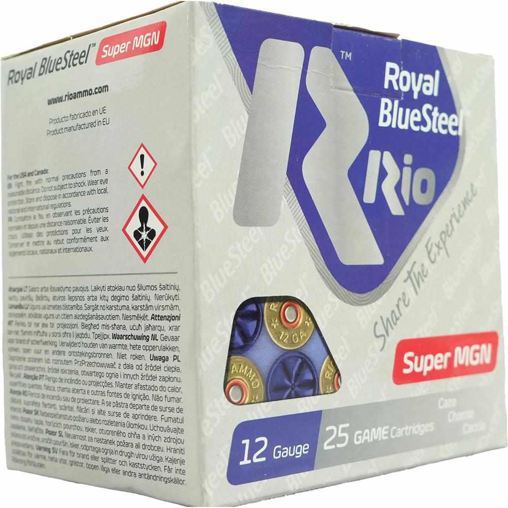 Royal BlueSteel Rio 12-gauge game cartridges box